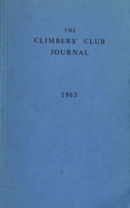 Climbers' Club 1963 Journal cover